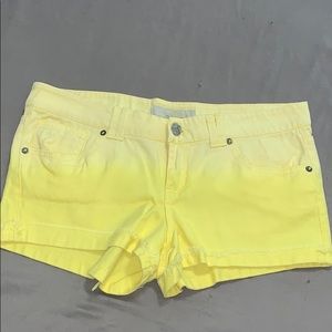 Yellow Jean Shorts